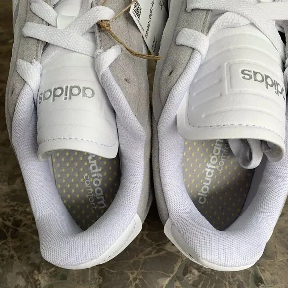 Adidas Grand Court Alpha Sneaker Suede Leather Grey White Couldfoam Comfort - Picture 8 of 15